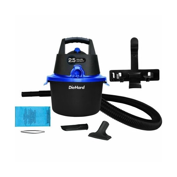 Esm Vacuum, Wet/Dry/Blow, 4ft Hose, 2.5 Gal, Rich BK ESMDH7000201 - main